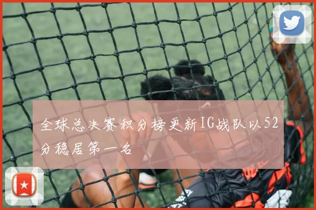 全球总决赛积分榜更新IG战队以52分稳居第一名